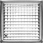 Stainless steel oven broiler rack with parallel bars in a square border.