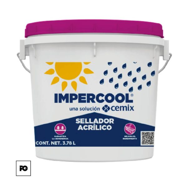 Sellador acrílico de 3.78 L para sistema impermeabilizante.