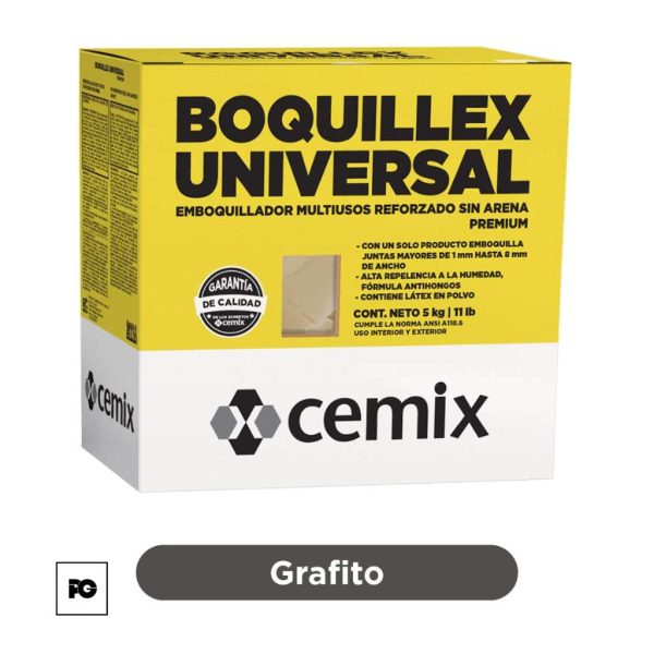 Emboquillador multiusos reforzado de 5 kg. color grafito.