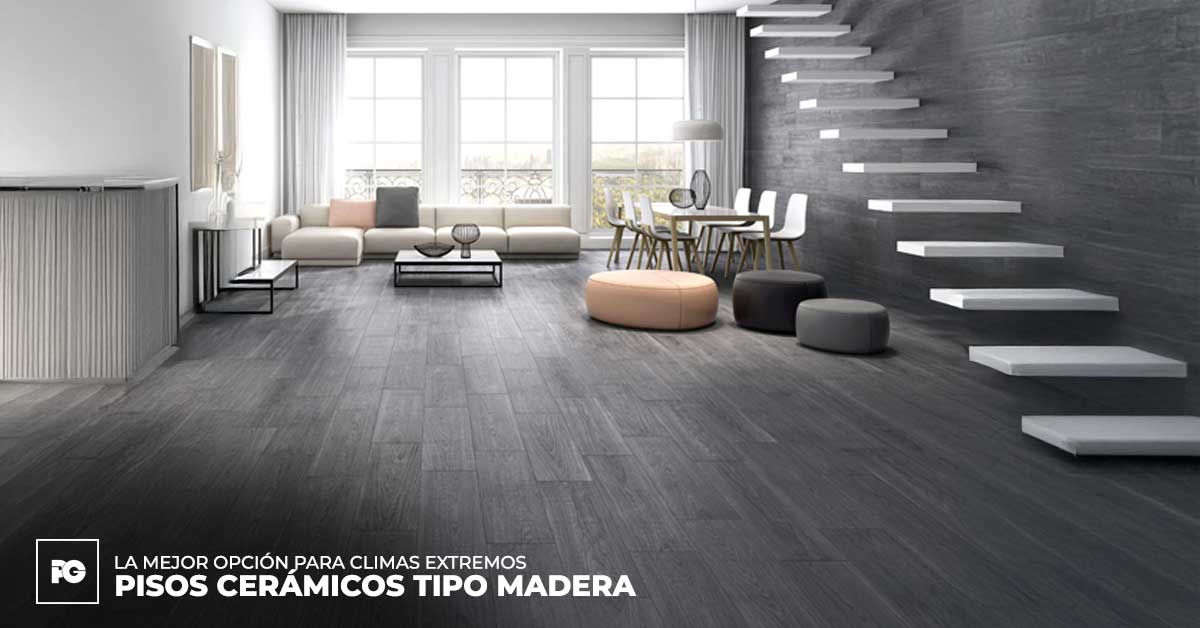 Pisos cerámicos tipo madera