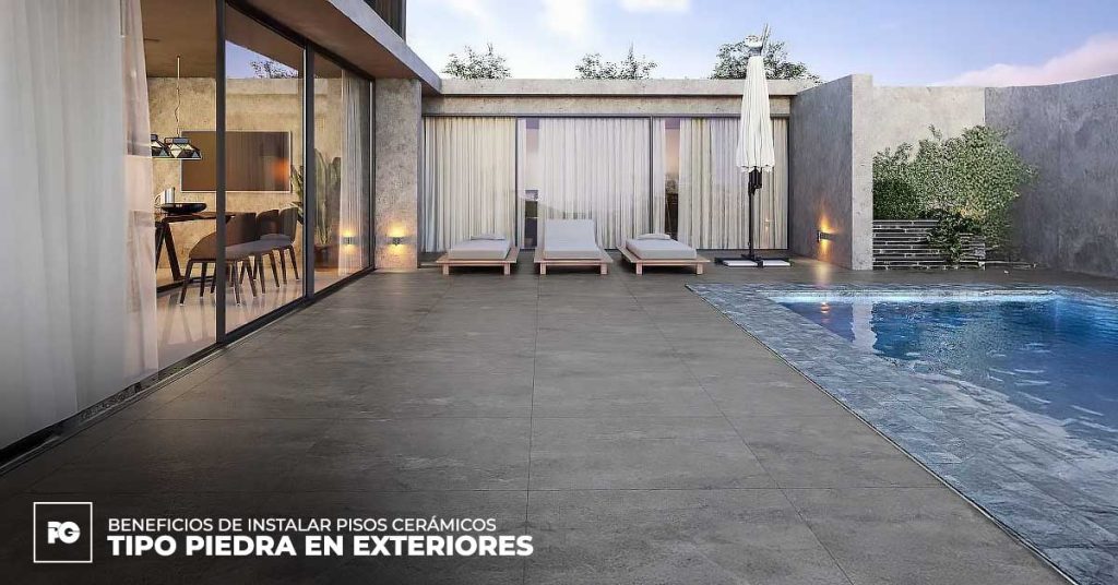 Beneficios de instalar pisos cerámicos tipo piedra en la terraza