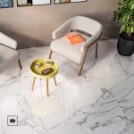 Piso ceramico color blanco-60x60-semibrillante-interior-marmol kodi-lamosa-ok | Plomería García