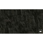 Black marble tile surface with white veining, brand logo bottom-right corner (pg).