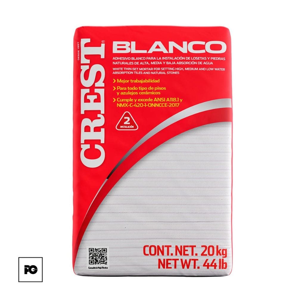 Adhesivo Crest blanco 20 kg. - Imagen 2