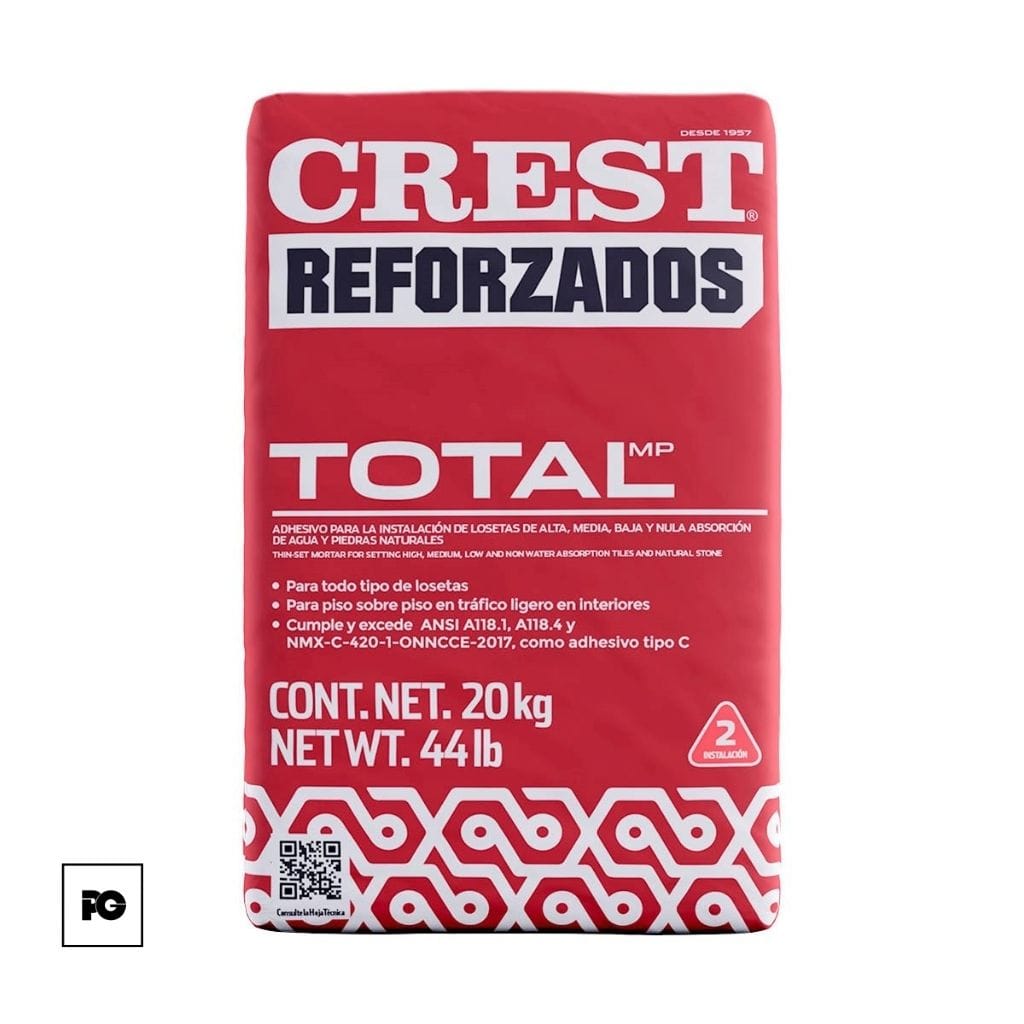 Adhesivo Crest Total color blanco 20 kg. - Imagen 2