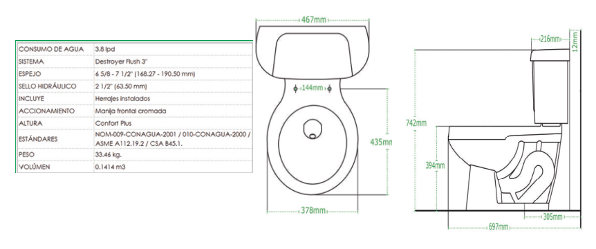 Wc Jazmin Redonda Blanco (no incluye asiento) - Imagen 2