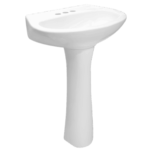Lavabo y Pedestal Terra Blanco