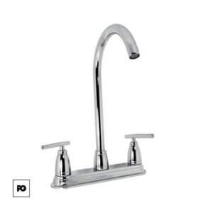 Mezcladora para cocina color cromo, modelo 8-BT.