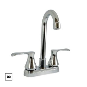 Mezcladora para lavabo de acero inoxidable, modelo 24-PA.