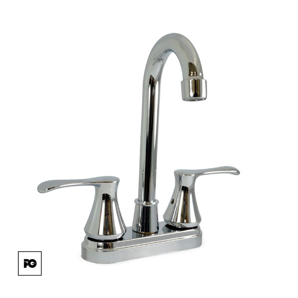 Mezcladora para lavabo de acero inoxidable, modelo 24-PA.