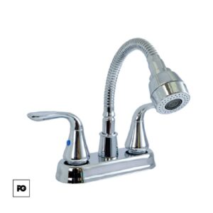 Mezcladora para lavabo de acero inoxidable, modelo 24-SP.