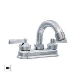 Mezcladora para lavabo con manerales de palanca, modelo 24-TP.