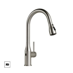 Monomando electrónico para fregadero de acero inoxidable Práctika.