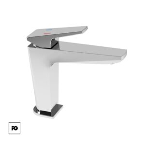 Monomando de lavabo cromo sin contra Spiga.