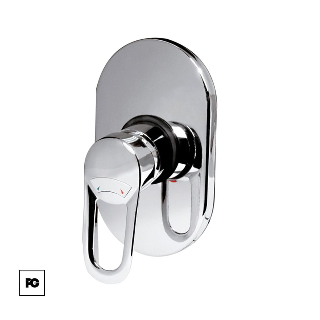 Monomando ovalado para regadera, modelo 34-MCO. - Imagen 2