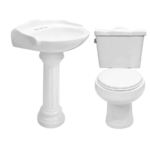 Paquete Oxford WC Alargado Lavabo y Pedestal