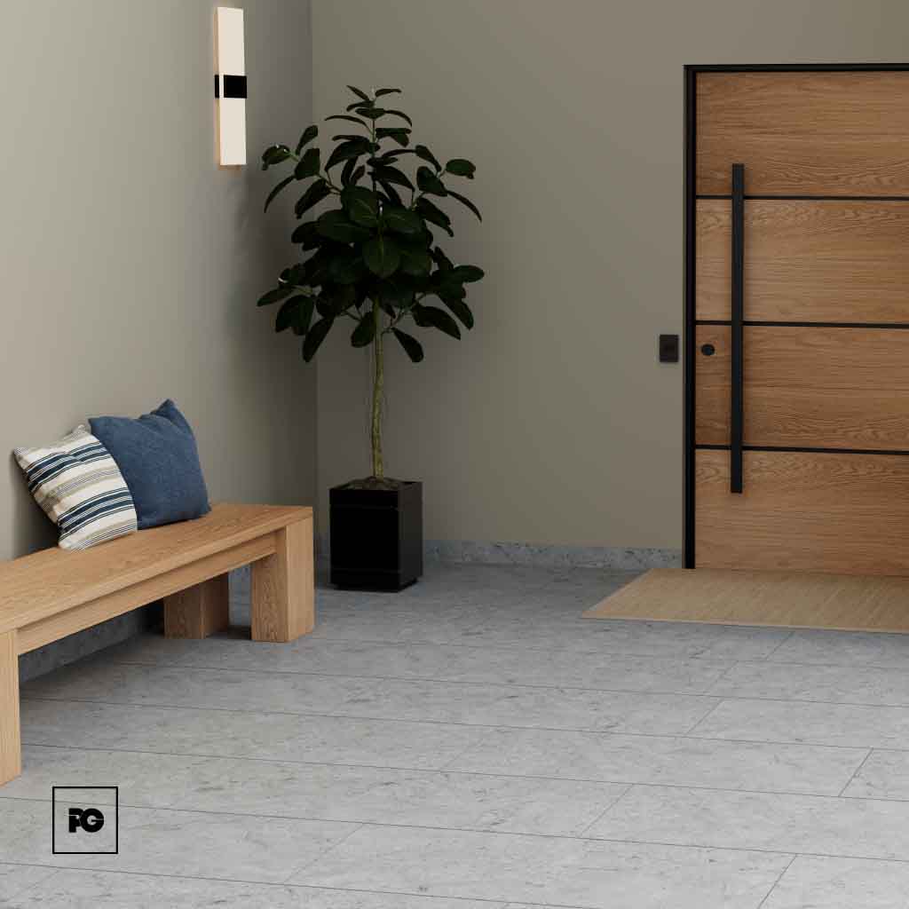 Piso cerámico color gris formato 60X120, modelo Lumberton. - Imagen 2