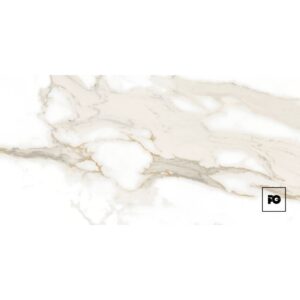 Piso cerámico pulido color oro formato 50x100, modelo Alpino.