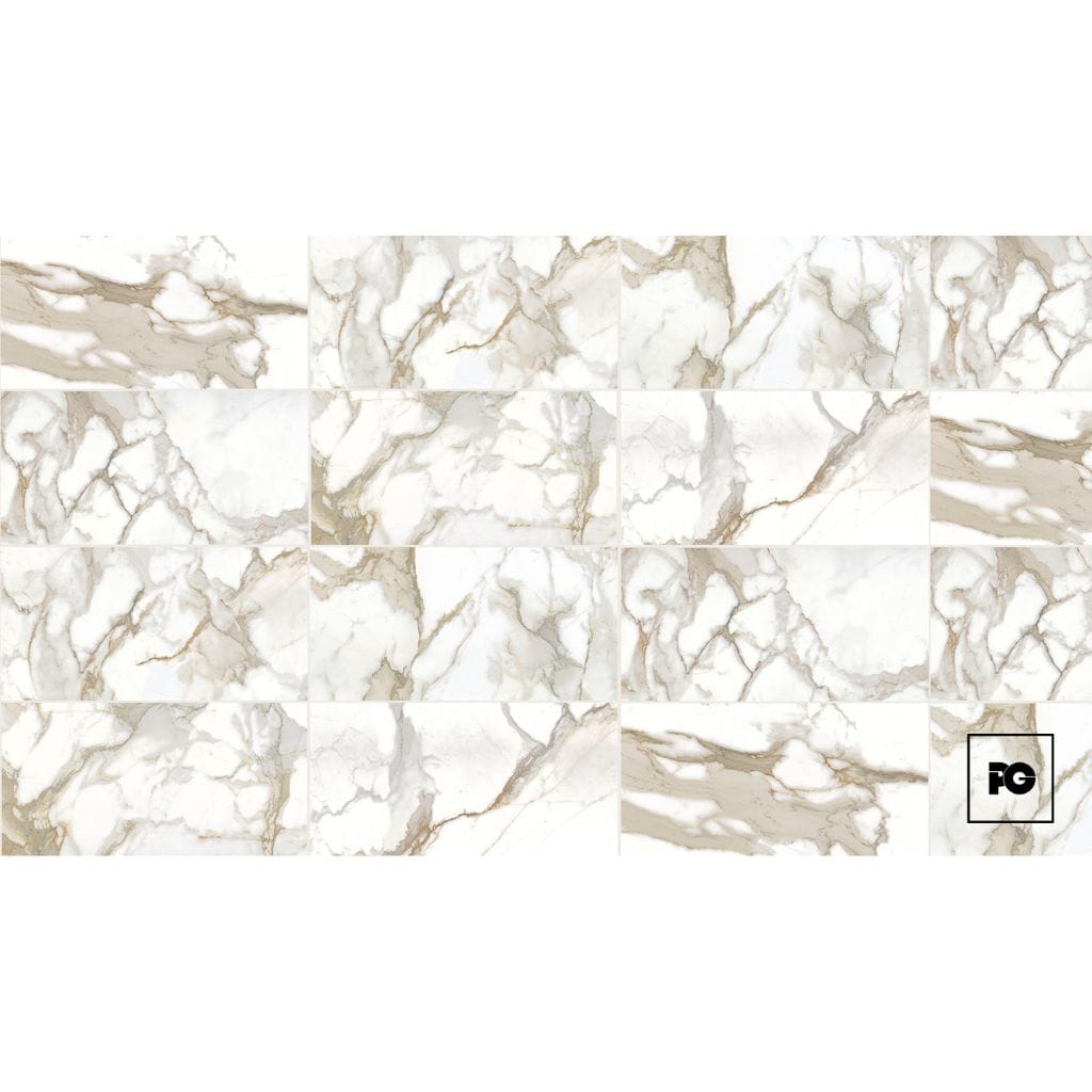 Piso cerámico pulido color oro formato 50x100, modelo Alpino. - Imagen 3