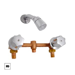 Regadera con mezcladora de empotrar modelo 36-PM.