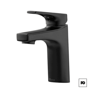 Monomando para lavabo, modelo Ferris negro