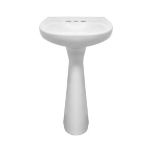 Lavabo y Pedestal Jazmin Blanco