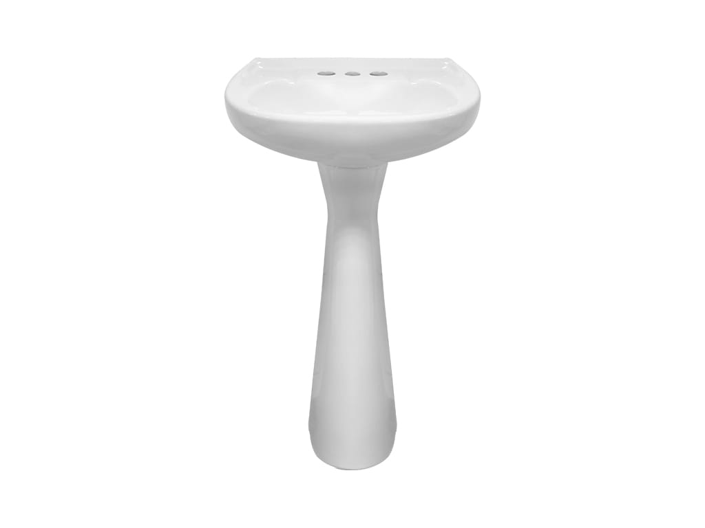 Lavabo y Pedestal Jazmin Blanco