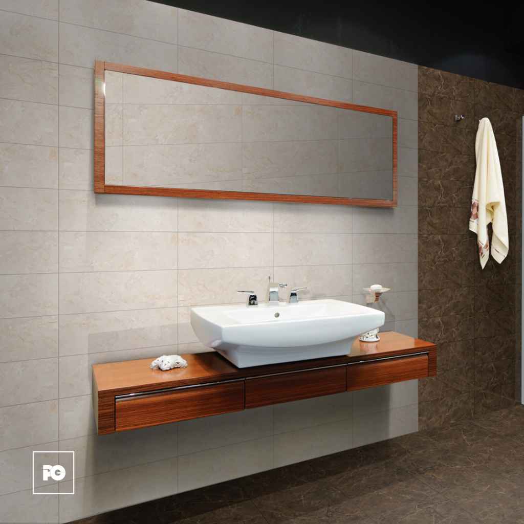 Azulejo cerámico color beige formato 25x40, modelo Mazaryk. - Imagen 2