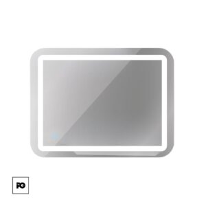 Espejo de luz LED para baño 80x60 modelo Nápoles.