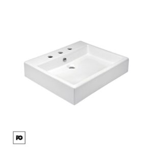 Lavabo tres perforaciones blanco Lucerna3.