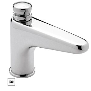Llave de lavabo temporizadora a piso antibac.