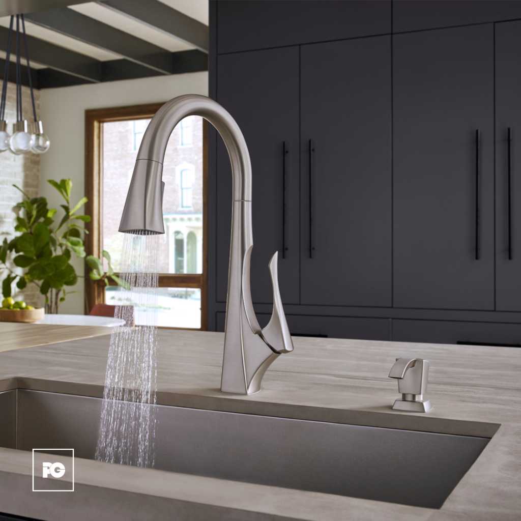 Monomando para Cocina Venturi con Cuello Extraíble Acero Inoxidable Cepillado. - Imagen 2