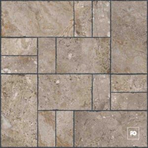 Piso cerámico color beige formato 44x44, modelo Dorset.