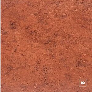 Piso cerámico color rojo formato 33x33, modelo Jordania.