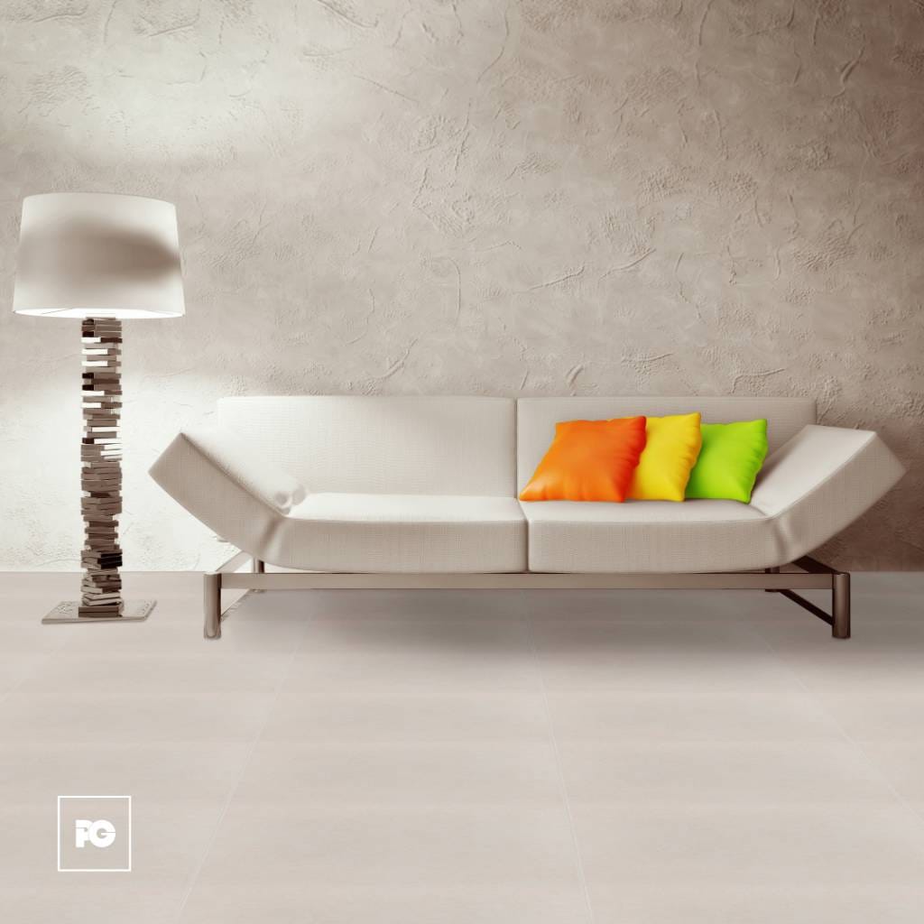 Piso cerámico color beige formato 45x45, modelo Alcala. - Imagen 2