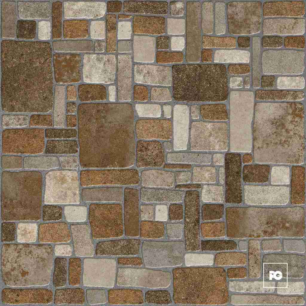Piso cerámico color café formato 55x55, modelo Morella.