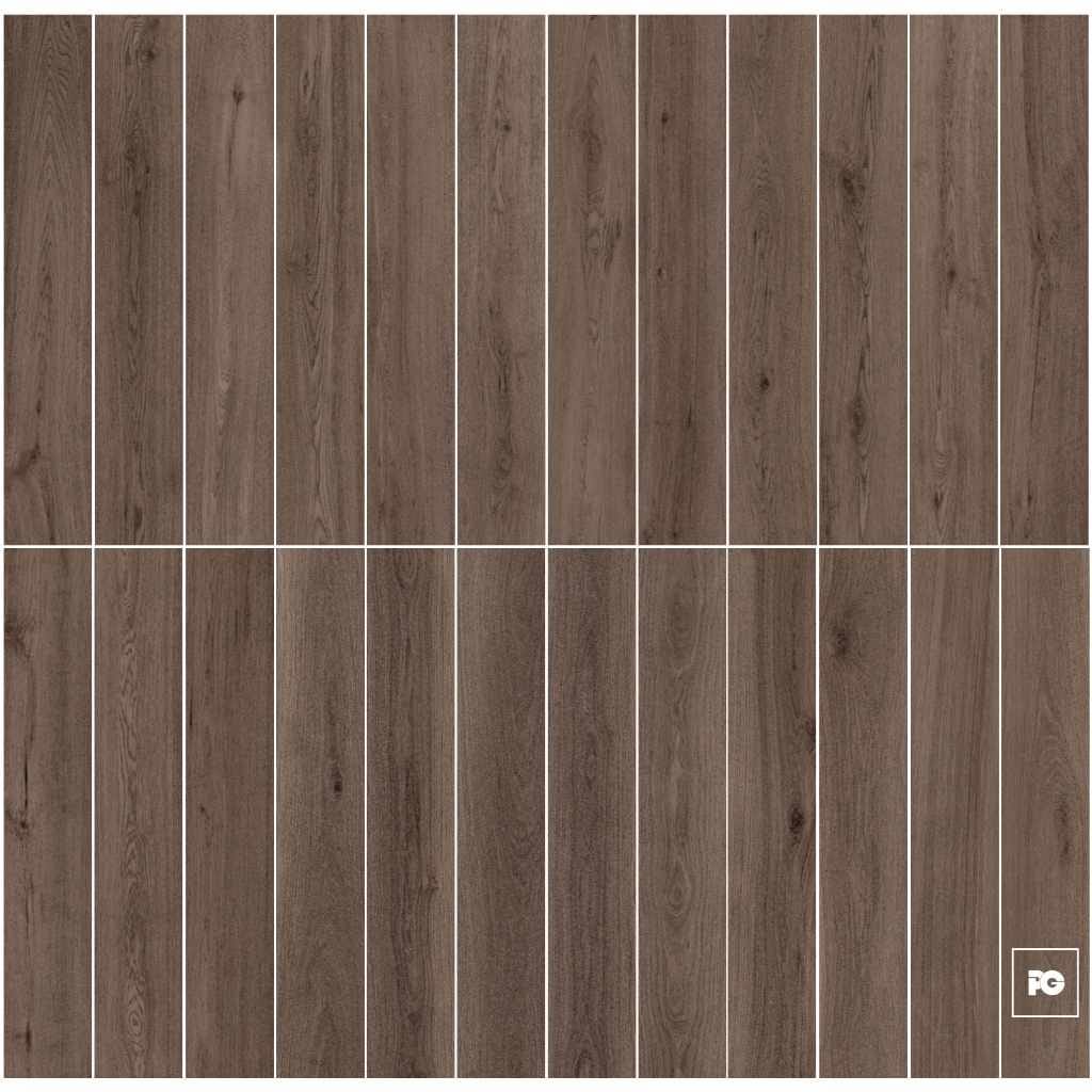 Piso cerámico color cedro formato 20x120, modelo Madera Dorval. - Imagen 3