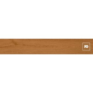 Piso cerámico color cerezo formato 20x120, modelo Madera Dorval.