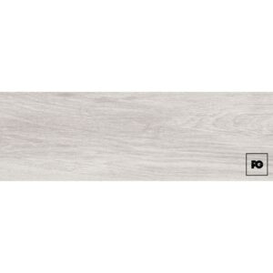 Piso cerámico tipo madera color gris formato 18x55, modelo Lynnwood.