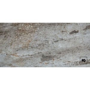 Piso cerámico color gris formato 45x90, modelo Quartz.