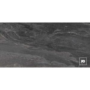 Piso cerámico color negro formato 60x120, modelo Folsom
