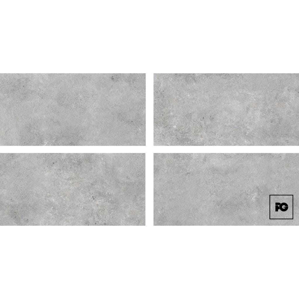 Piso cerámico rectificado color gris formato 50x100, modelo Scanno. - Imagen 3
