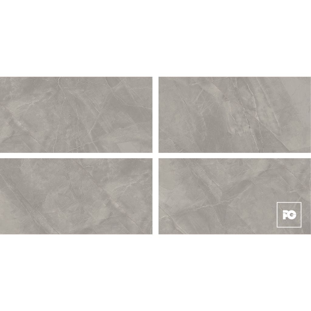 Piso porcelánico rectificado color gris formato 60x120, modelo Amani. - Imagen 3