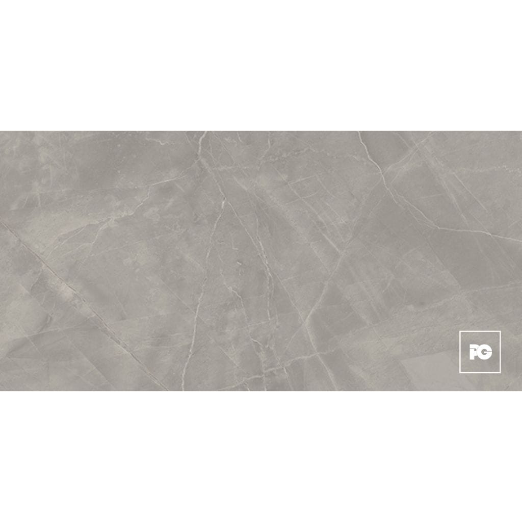 Piso porcelánico rectificado color gris formato 60x120, modelo Amani.