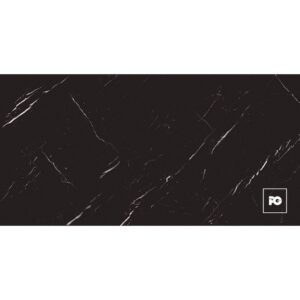 Piso porcelánico rectificado color negro formato 60x120, modelo Marmo.