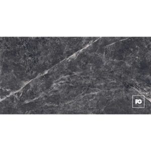 Piso porcelánico color negro formato 60x120, modelo Quebec.