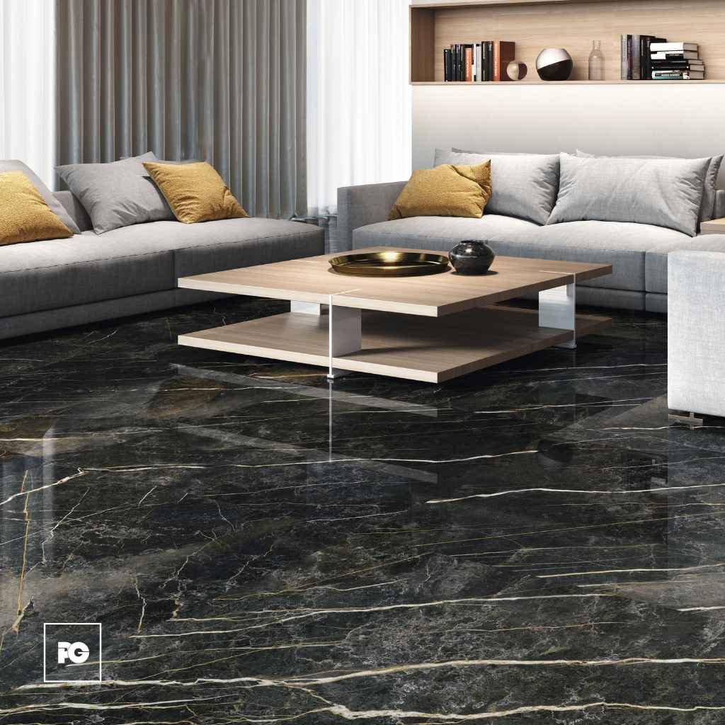 Piso porcelánico rectificado color negro formato 60x120, modelo Wacom. - Imagen 2