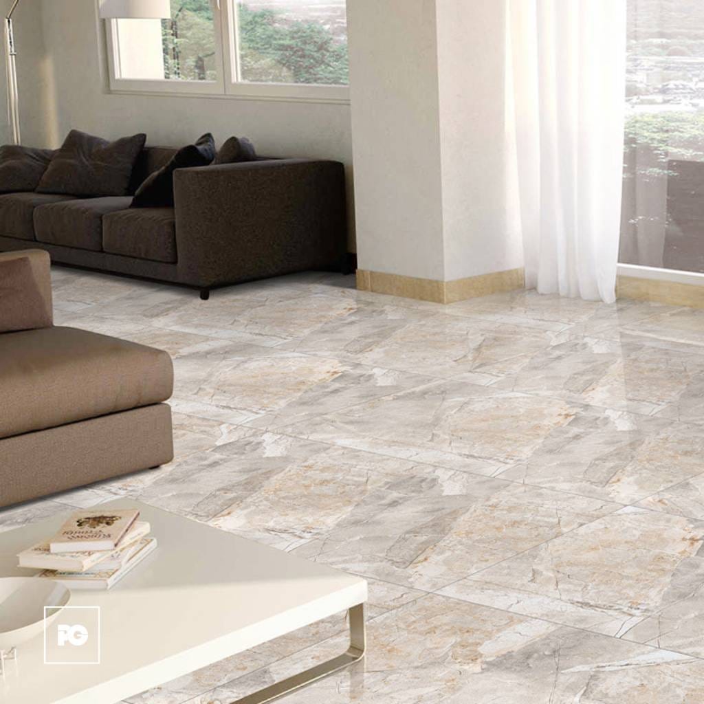 Piso porcelánico esmaltado rectificado color mármol formato 60x120, modelo Greco. - Imagen 2