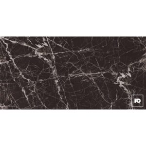 Piso porcelánico rectificado color negro formato 60x120